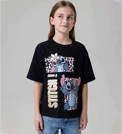 Name It T-shirt - Noos - NkfJyna - Stitch - Sort