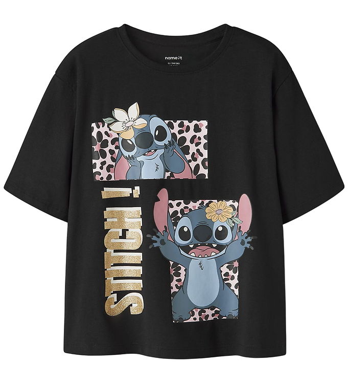 Name It T-shirt - Noos - NkfJyna - Stitch - Sort