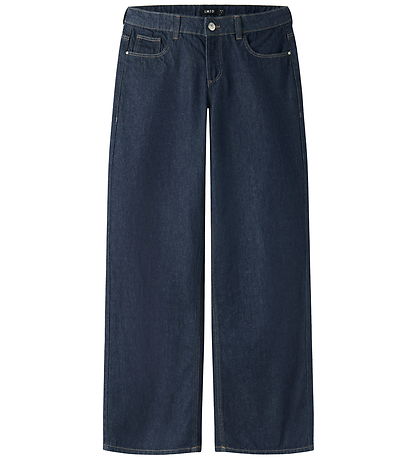 LMTD Jeans - Wide - Noos - NlfBirm - Dark Blue Denim/Unwasch