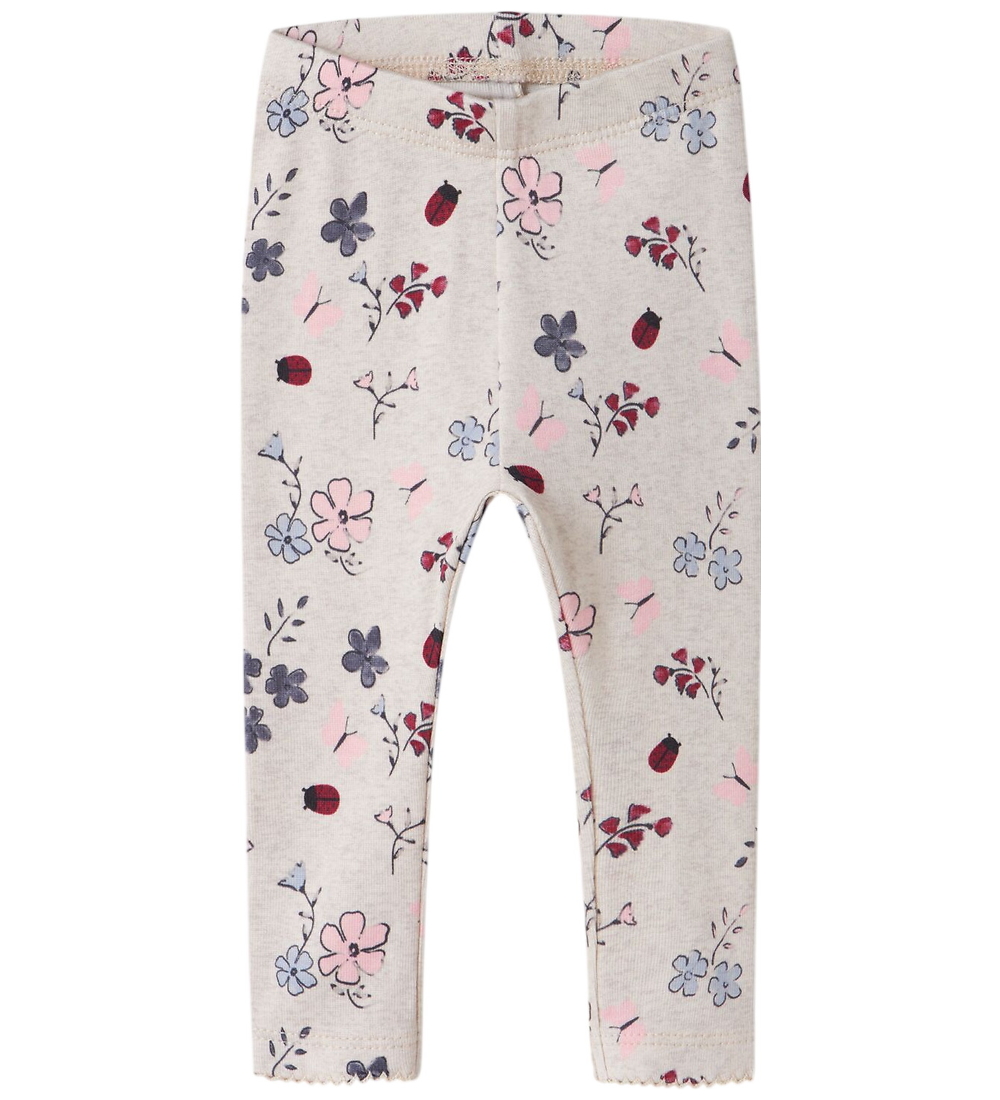Name It Leggings - NbfCamellia -Peyote Melange - Name It - 50 - Leggings