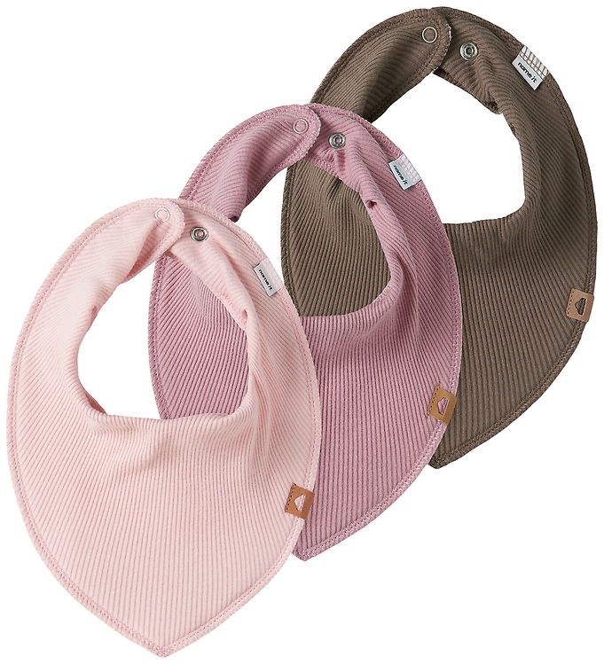 Name It Hagesmække - 3-pak - Rib - NbfYvette - Lotus/Lilas/Brown billede