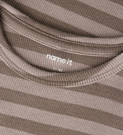 Name It T-shirt - Rib - Noos - NmnBanio - Morel/Satellite
