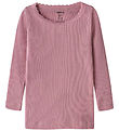 Name It T-shirt - Rib - Noos - NmfKab - Lilas