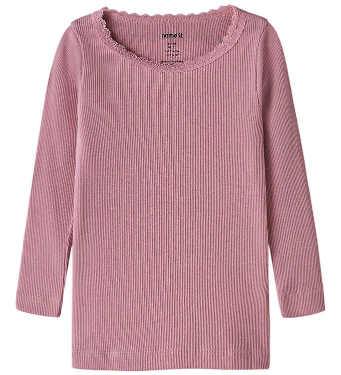Name It T-shirt - Rib - Noos - NmfKab - Lilas