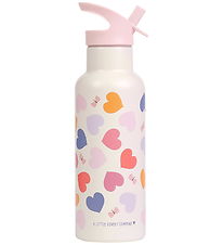 A Little Lovely Company Termoflaske - 500 ml - Hearts