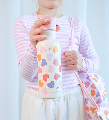 A Little Lovely Company Termoflaske - 500 ml - Hearts