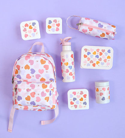 A Little Lovely Company Termoflaske - 500 ml - Hearts