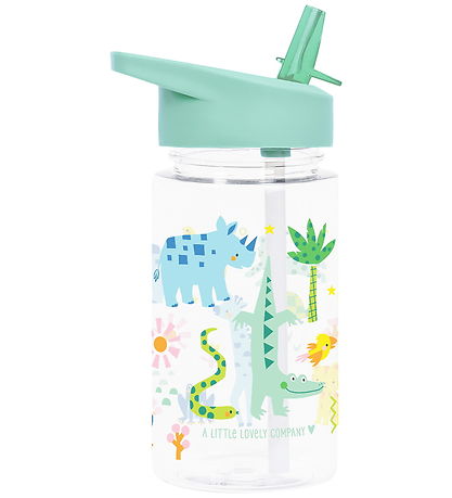 A Little Lovely Company Drikkedunk m. Sugerør - 450 ml - Jungle