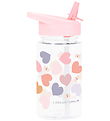 A Little Lovely Company Drikkedunk m. Sugerør - 450 ml - Hearts