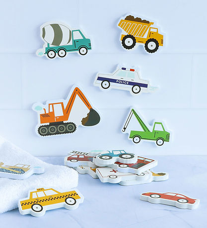A Little Lovely Company Badelegetøj - 14 stk. - Vehicles