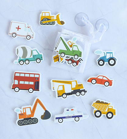 A Little Lovely Company Badelegetøj - 14 stk. - Vehicles