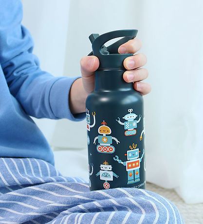 A Little Lovely Company Termoflaske - 350 ml - Robots