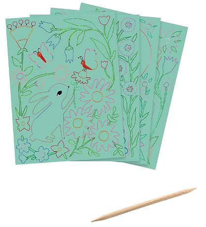 Djeco Skrabekort - 4 Stk. - Encounters Djeco Skrabekort - 4 Stk. - Encounters