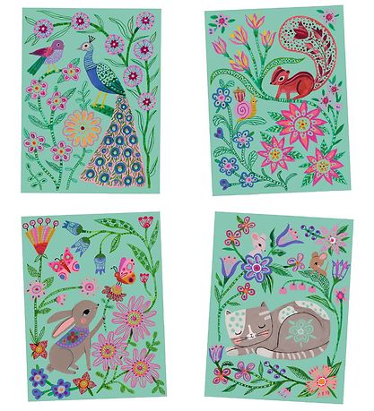 Djeco Skrabekort - 4 Stk. - Encounters Djeco Skrabekort - 4 Stk. - Encounters