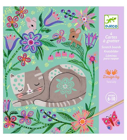 Djeco Skrabekort - 4 Stk. - Encounters Djeco Skrabekort - 4 Stk. - Encounters