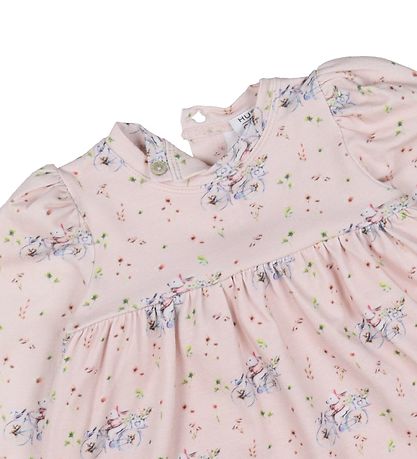Hust and Claire Bodysuit w. Skirt l/s - Kanita - Peach Skin