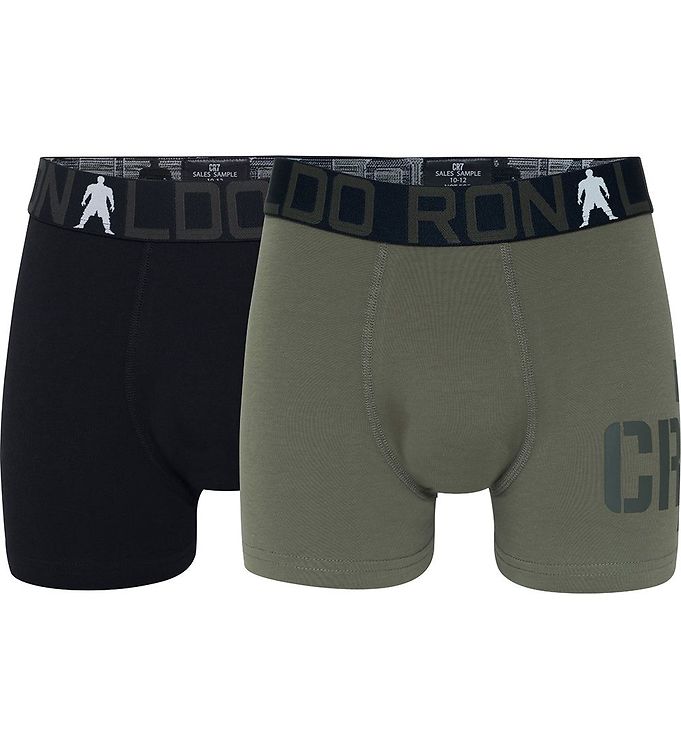 CR7 Boxershorts - 2-pak - Bambus - Sort/Army