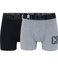 CR7 boxershorts - 2-pak - Bambus - Grå/Sort CR7 boxershorts - 2-pak - Bambus - Grå/Sort