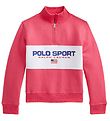 Polo Ralph Lauren Sweatshirt m. Lynlås - Polo Sport - Pink m. Pr Polo Ralph Lauren Sweatshirt m. Lynlås - Polo Sport - Pink m. Pr