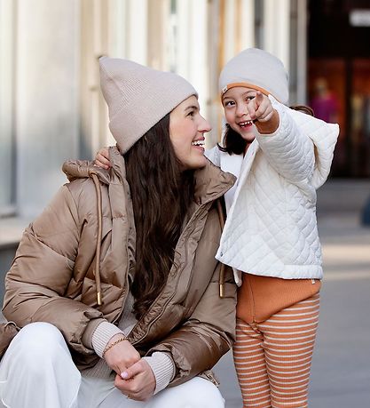 Voksi Hue - Uld - 2-lags - Vendbar - Melange Sand/Warm Orange