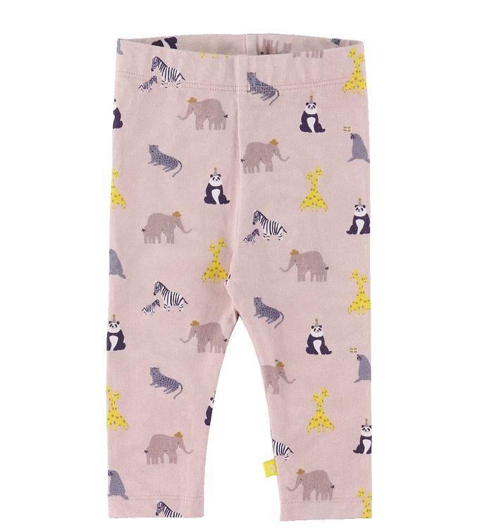 Smallstuff Leggings - Zoo Garden - Rose