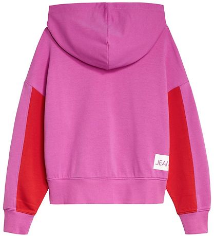 Calvin Klein Hættetrøje - Colour Block - Lucky Pink/Red