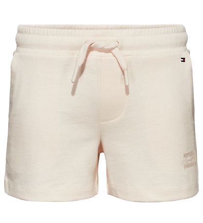 Tommy Hilfiger Sweatshorts - Natural Dye Script - Ancient White Tommy Hilfiger Sweatshorts - Natural Dye Script - Ancient White