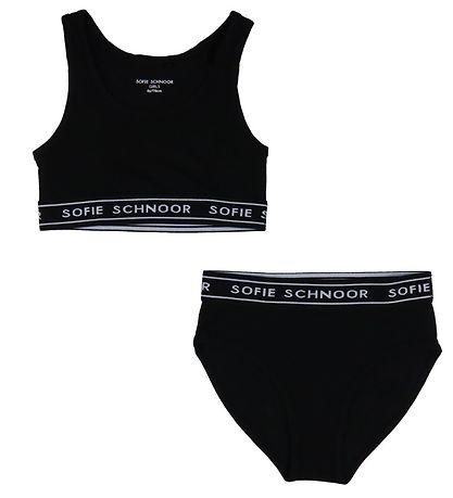 Petit by Sofie Schnoor Undertøj - 2-pak - Top/Hipsters - Sort Petit by Sofie Schnoor Undertøj - 2-pak - Top/Hipsters - Sort