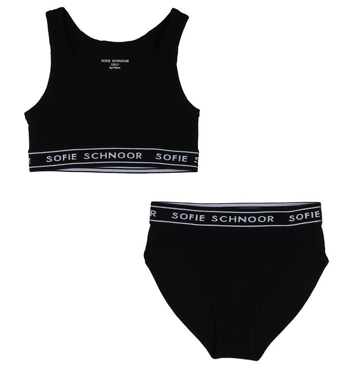 Petit by Sofie Schnoor Undertøj - 2-pak - Top/Hipsters - Sort
