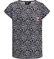 Hummel T-shirt - hmlNanna - Sort/Hvid