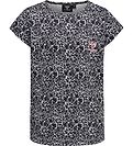 Hummel T-shirt - hmlNanna - Sort/Hvid