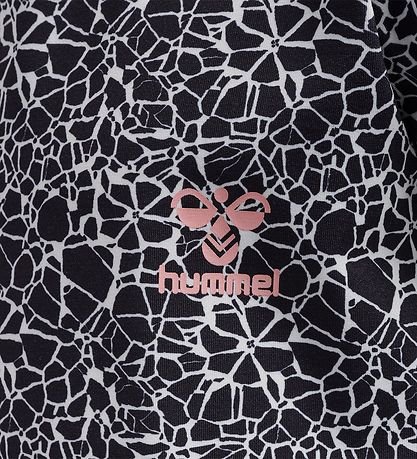 Hummel T-shirt - hmlNanna - Sort/Hvid