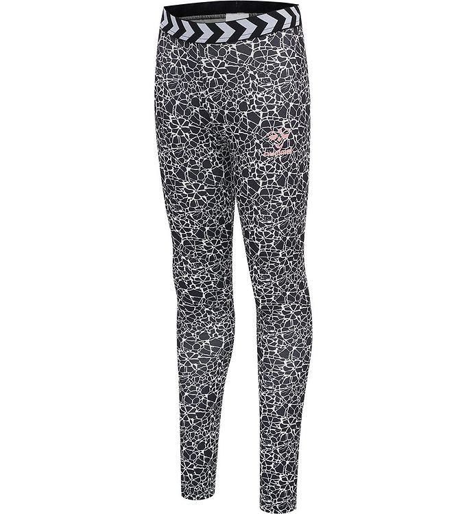 Hummel Leggings - hmlMimmi - Sort/Hvid