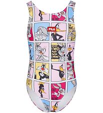 Fila Badedragt - Lebork - Lilac Sachet m. Looney Tunes Fila Badedragt - Lebork - Lilac Sachet m. Looney Tunes