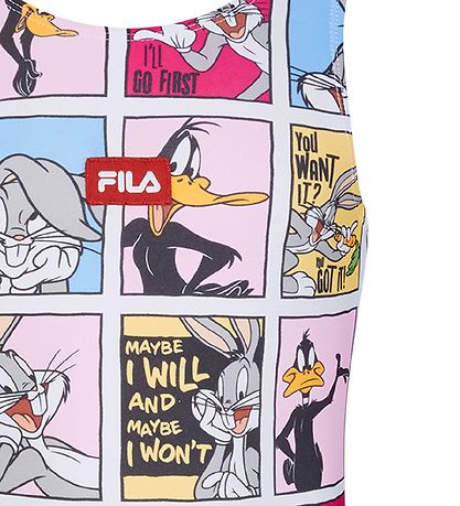 Fila Badedragt - Lebork - Lilac Sachet m. Looney Tunes Fila Badedragt - Lebork - Lilac Sachet m. Looney Tunes