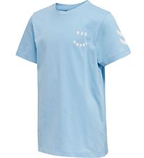 Hummel T-shirt - hmlOptimism - Blå Hummel T-shirt - hmlOptimism - Blå