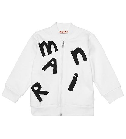 Marni Cardigan - Hvid/Sort Marni Cardigan - Hvid/Sort
