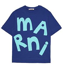 Marni T-shirt - Blå m. Turkis Marni T-shirt - Blå m. Turkis