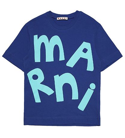 Marni T-shirt - Blå m. Turkis Marni T-shirt - Blå m. Turkis