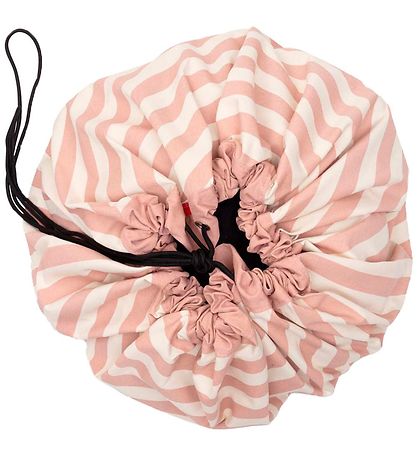 Play&Go Legetøjstæppe - Ø140 - Stripes New Pink Play&Go Legetøjstæppe - Ø140 - Stripes New Pink
