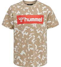 Hummel T-shirt - hmlCarter - Beige Camo Hummel T-shirt - hmlCarter - Beige Camo