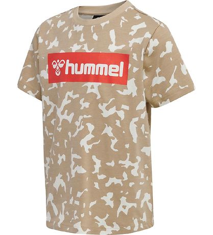 Hummel T-shirt - hmlCarter - Beige Camo Hummel T-shirt - hmlCarter - Beige Camo
