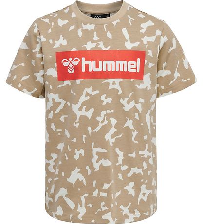 Hummel T-shirt - hmlCarter - Beige Camo Hummel T-shirt - hmlCarter - Beige Camo