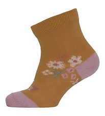 Melton Strømper - Petite Flowers - Honey Mustard Melton Strømper - Petite Flowers - Honey Mustard