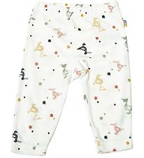 Joha Leggings - Bambus - Hvid m. Pelikaner Joha Leggings - Bambus - Hvid m. Pelikaner