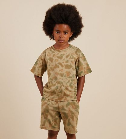 Finger In The Nose Sweatshorts - Dunk - Khaki Tie & Dye Finger In The Nose Sweatshorts - Dunk - Khaki Tie & Dye