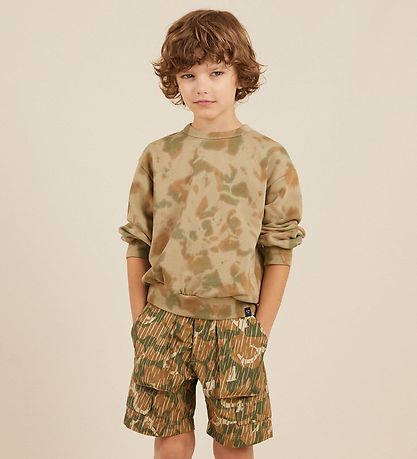 Finger In The Nose Sweatshirt - Wave - Khaki Tie & Dye Finger In The Nose Sweatshirt - Wave - Khaki Tie & Dye