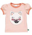 Freds World T-shirt - Hello Cats - Rose Cream Freds World T-shirt - Hello Cats - Rose Cream