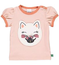 Freds World T-shirt - Hello Cats - Rose Cream Freds World T-shirt - Hello Cats - Rose Cream