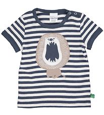 Freds World T-shirt - Animal Stripe - Midnight Freds World T-shirt - Animal Stripe - Midnight